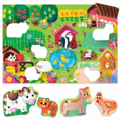 Headu Ecoplay - Puzzle Animalute La Ferma - imagine 8